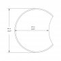 HANAH HOME Dekorativno ogledalo Royal Small White - slika 4