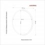 HANAH HOME Dekorativno ogledalo Glob White - slika 5