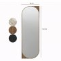 HANAH HOME Ogledalo Livi Walnut - slika 5