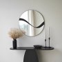 HANAH HOME Ogledalo Abstract 3 Black - slika 3
