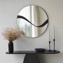 HANAH HOME Ogledalo Abstract 3 Black - slika 4