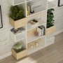 HANAH HOME Polica za knjige Niho White Oak - slika 2