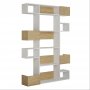 HANAH HOME Polica za knjige Niho White Oak - slika 3