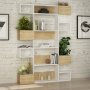 HANAH HOME Polica za knjige Niho White Oak - slika 1
