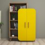 HANAH HOME Polica za knjige Form Walnut Yellow - slika 3