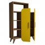 HANAH HOME Polica za knjige Form Walnut Yellow - slika 4