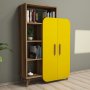 HANAH HOME Polica za knjige Form Walnut Yellow - slika 1