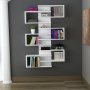 HANAH HOME Polica za knjige Lotus White - slika 2