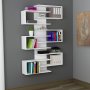 HANAH HOME Polica za knjige Lotus White - slika 1