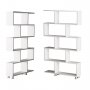 HANAH HOME Polica za knjige Nilufer White - slika 3