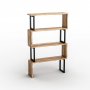 HANAH HOME Polica za knjige Ceylan Walnut - slika 1
