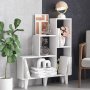 HANAH HOME Polica za knjige Nisa White - slika 2