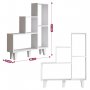 HANAH HOME Polica za knjige Nisa White - slika 4