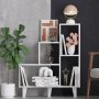 HANAH HOME Polica za knjige Nisa White - slika 1