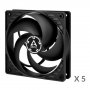 Arctic P12 PWM set 5 ventilatora sa regulatorom brzine 120mm ACFAN00137A - slika 1