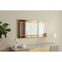 HANAH HOME Ogledalo Pierre Bronze White - slika 1