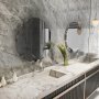 HANAH HOME Ogledalo Oneas Dark Grey Silver - slika 3