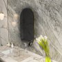 HANAH HOME Ogledalo Riors Dark Grey Gold - slika 2