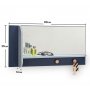 HANAH HOME Ogledalo Trio Wall Mirror With Shelf - slika 5