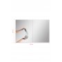 HANAH HOME Ogledalo Rectangular 60x80 Silver - slika 5