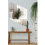 HANAH HOME Ogledalo Rectangular Stripe 5x40 cm (10 Pieces) Silver - slika 4