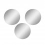 HANAH HOME Ogledalo Round Triple Diameter: 30 cm Silver - slika 3