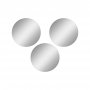 HANAH HOME Ogledalo Round Triple Diameter: 20 cm Silver - slika 3