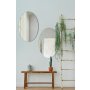 HANAH HOME Ogledalo Elliptical Double 30x40 Silver - slika 1