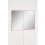 HANAH HOME Ogledalo sa LED osvetljenjem Rectangular 60x80 cm Pink - slika 5