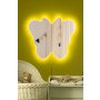 HANAH HOME Ogledalo sa LED osvetljenjem Butterfly Silver Yellow - slika 2