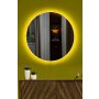 HANAH HOME Ogledalo sa LED osvetljenjem Round Diameter: 60 cm Yellow - slika 1