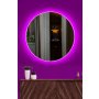 HANAH HOME Ogledalo sa LED osvetljenjem Round Diameter: 40 cm Pink - slika 1