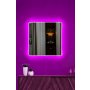 HANAH HOME Ogledalo sa LED osvetljenjem Square 30x30 cm Pink - slika 1
