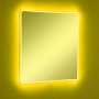 HANAH HOME Ogledalo sa LED osvetljenjem Square 50x50 cm Yellow - slika 2