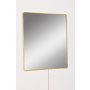 HANAH HOME Ogledalo sa LED osvetljenjem Square 50x50 cm Yellow - slika 5
