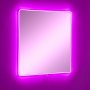 HANAH HOME Ogledalo sa LED osvetljenjem Square 50x50 cm Pink - slika 2