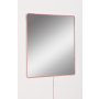 HANAH HOME Ogledalo sa LED osvetljenjem Square 50x50 cm Pink - slika 5