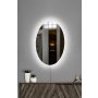 HANAH HOME Ogledalo sa LED osvetljenjem Elliptical Single 30x40 cm White - slika 1