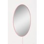 HANAH HOME Ogledalo sa LED osvetljenjem Elliptical Single 30x40 cm Pink - slika 5
