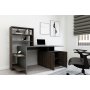 HANAH HOME Radni sto Melis Walnut Anthracite - slika 2