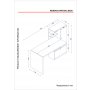HANAH HOME Radni sto Merinos White - slika 4