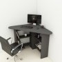 HANAH HOME Radni sto Corner Anthracite - slika 1