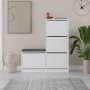 HANAH HOME Cipelarnik Dude White - slika 3