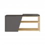 HANAH HOME Cipelarnik Fiona Oak Anthracite - slika 3