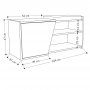 HANAH HOME Cipelarnik Fiona Oak Anthracite - slika 5