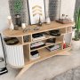 HANAH HOME Komoda Stor Oak White - slika 4