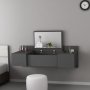 HANAH HOME Sto za šminkanje Zakkum Anthracite - slika 1