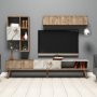 HANAH HOME TV polica Milan Walnut White Marble - slika 3