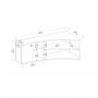 HANAH HOME TV polica Termera Atlantic Pine Anthracite - slika 5