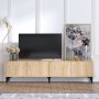 HANAH HOME TV polica Nora Sapphire Oak - slika 1
